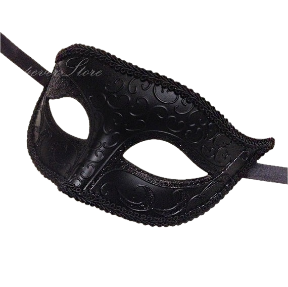 Appropriate mask - Lacy black mask